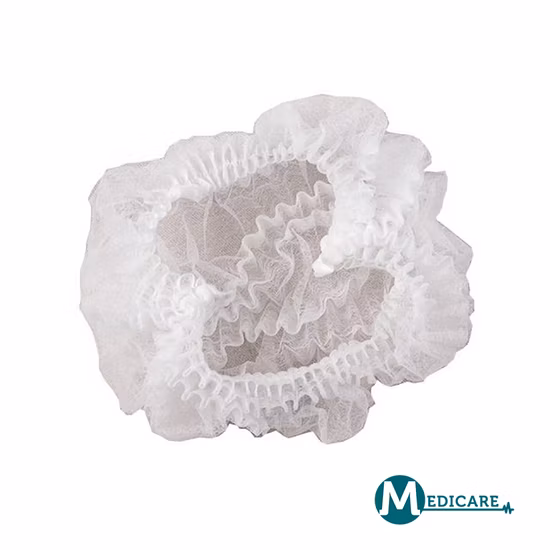 Strumento medico, copricapo medico usa e getta in tessuto non tessuto, cappuccio con clip Bouffant in vendita in magazzino, CE/FDA